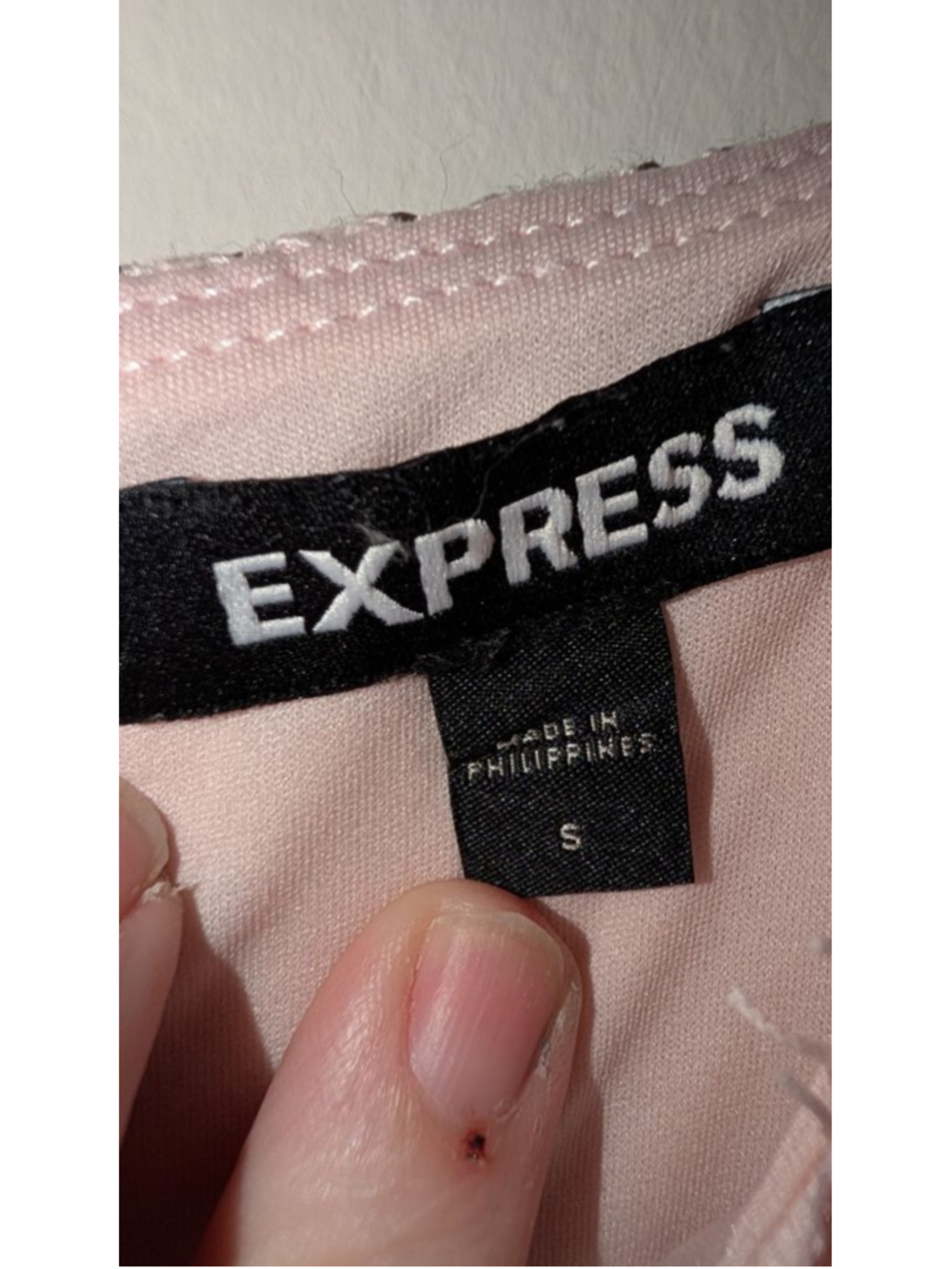 Express Pink Lace Midi Dress Womens Small - Picture 4 of 10